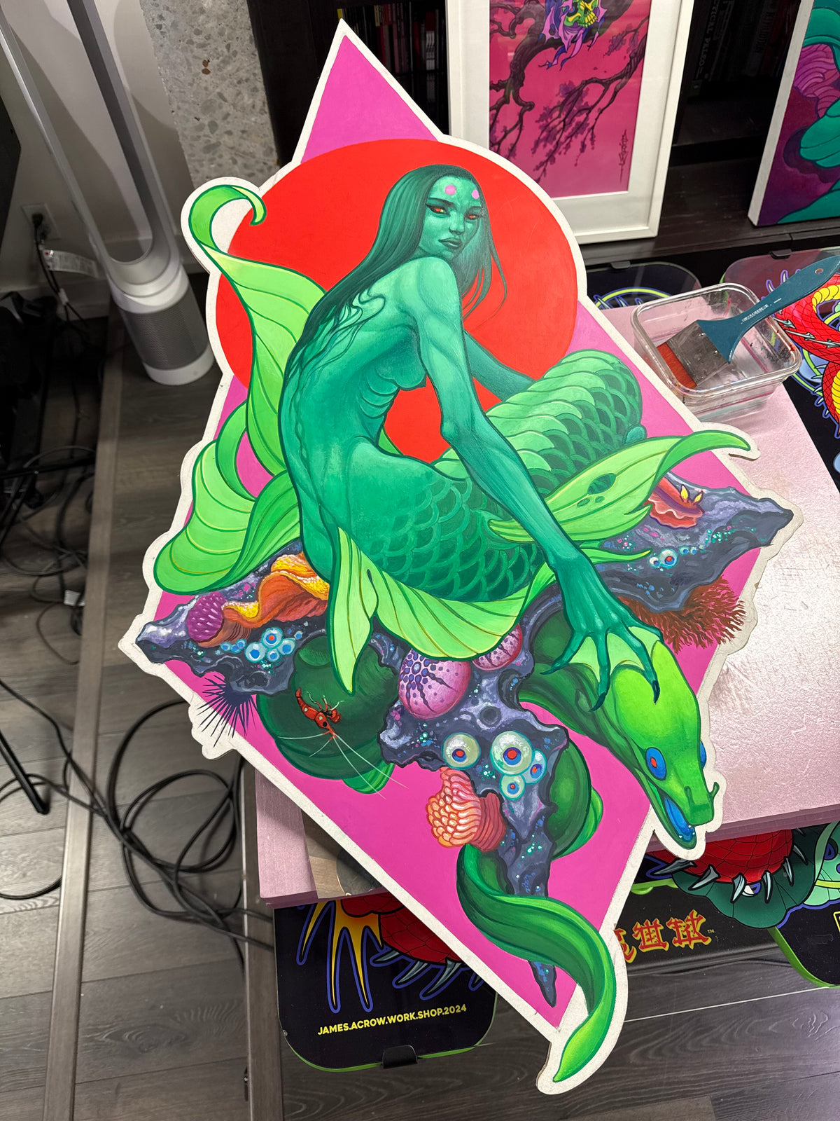CORAL MERMAID - Archival art print