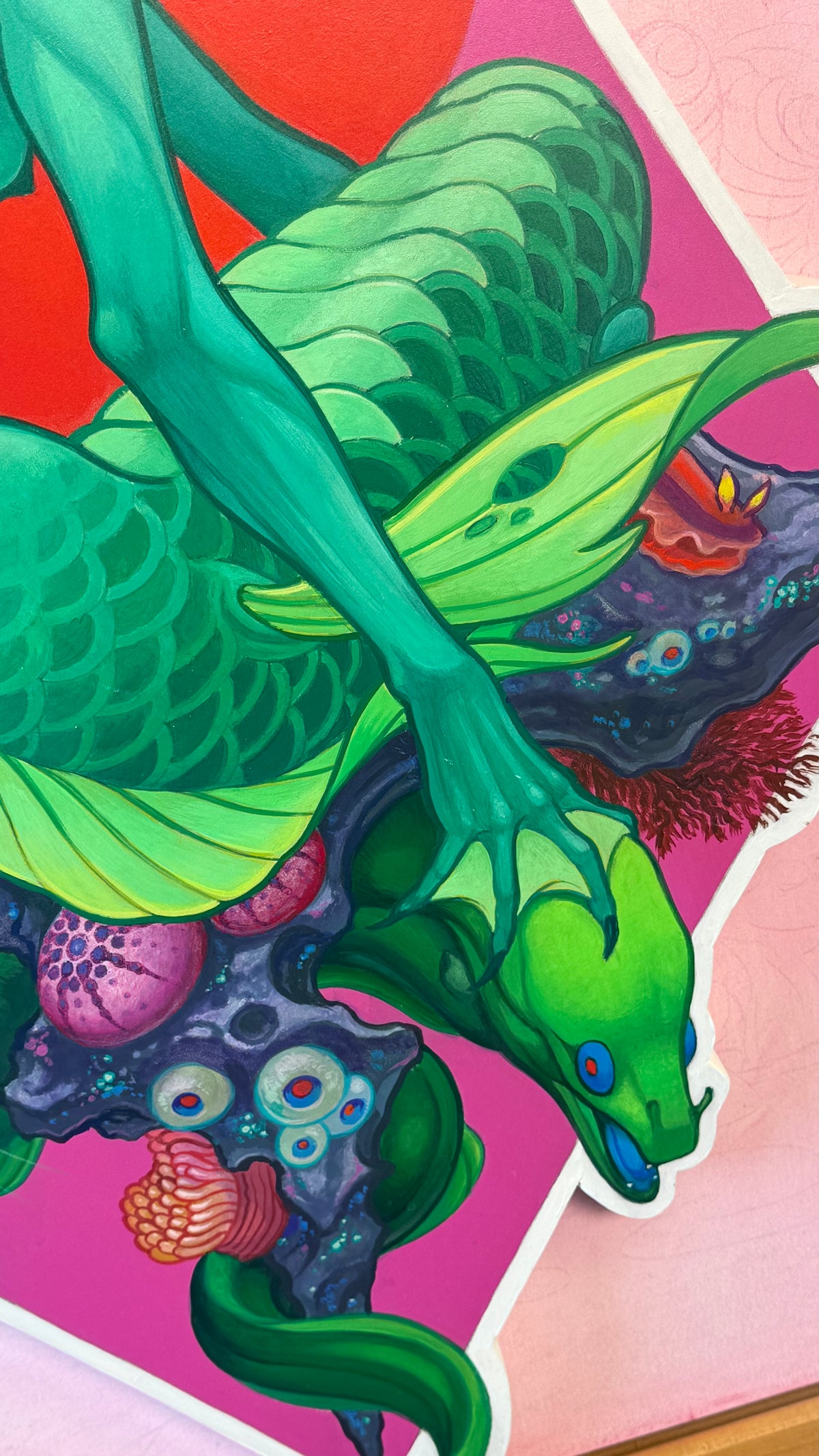 CORAL MERMAID - Archival art print