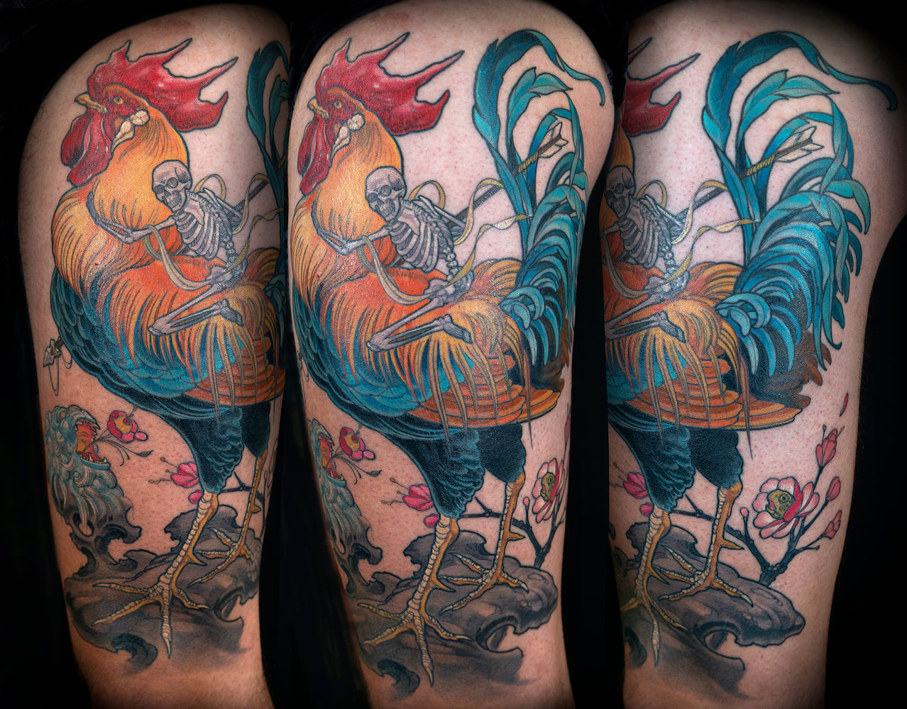 Rooster thigh piece